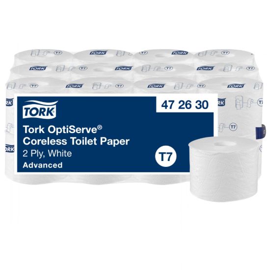 Tork OptiServe® Kartonsuz Tuvalet Kağıdı Beyaz T7 resmi