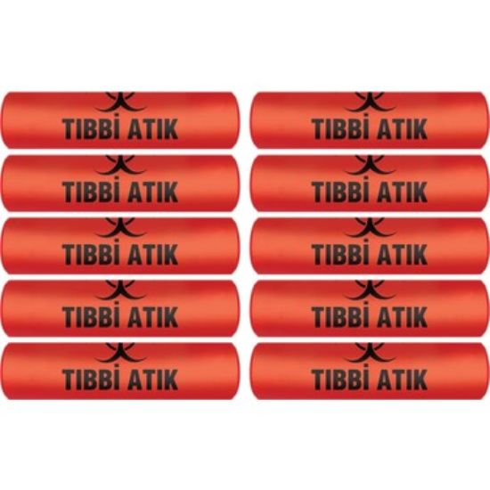Tıbbi Atık Çöp Torbası 65x80 resmi