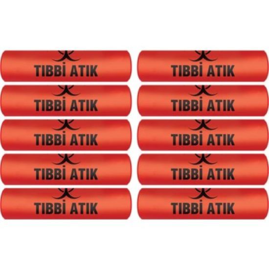 Tıbbi Atık Çöp Torbası 65x80 resmi