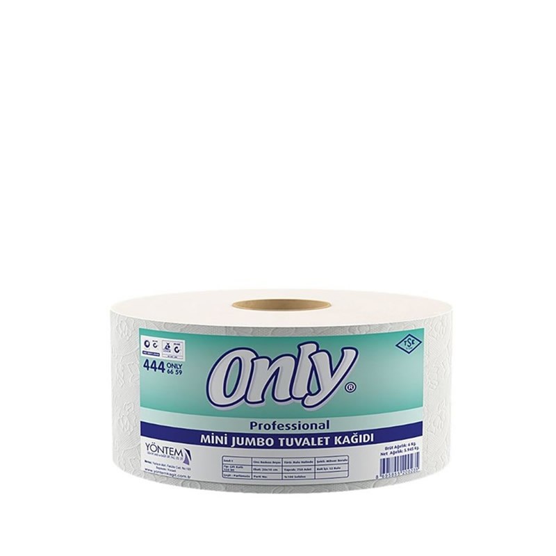 ONLY White Mini Jumbo Tuvalet Kağıdı 4.5 kg 112 mt 12’li resmi