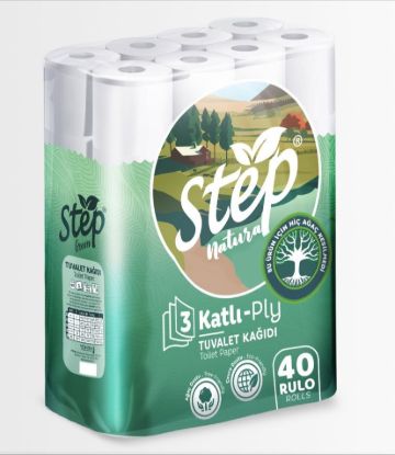Step Green 3 Katlı 40’lı Çevre Dostu Tuvalet Kağıdı resmi