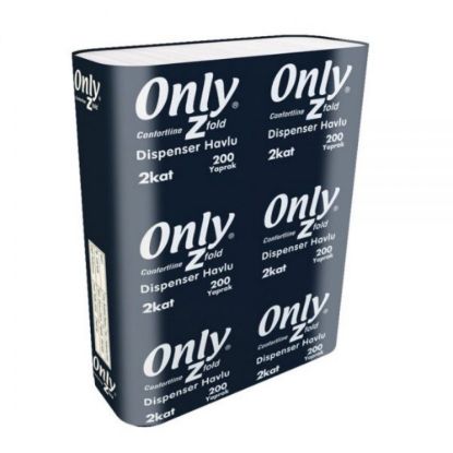 Only Conforline Dispenser Havlu 23 Cm x 23 Cm 200 Yaprak 12’ Li resmi