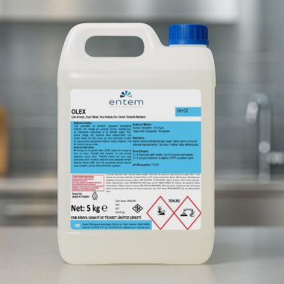 Entem Olex Çok Amaçlı, Zayıf Alkali, Hoş Kokulu Sıvı Genel Temizlik Maddesi 5 Lt resmi