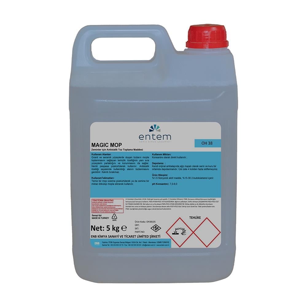 Entem MAGIC MOP Zeminler için Antistatik Toz Toplama Sıvısı 5 Lt resmi