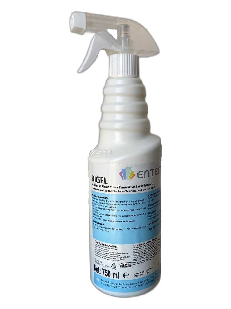 Entem Rigel 750 ml Ahşap Bakım ve Temizleme Ürünü resmi