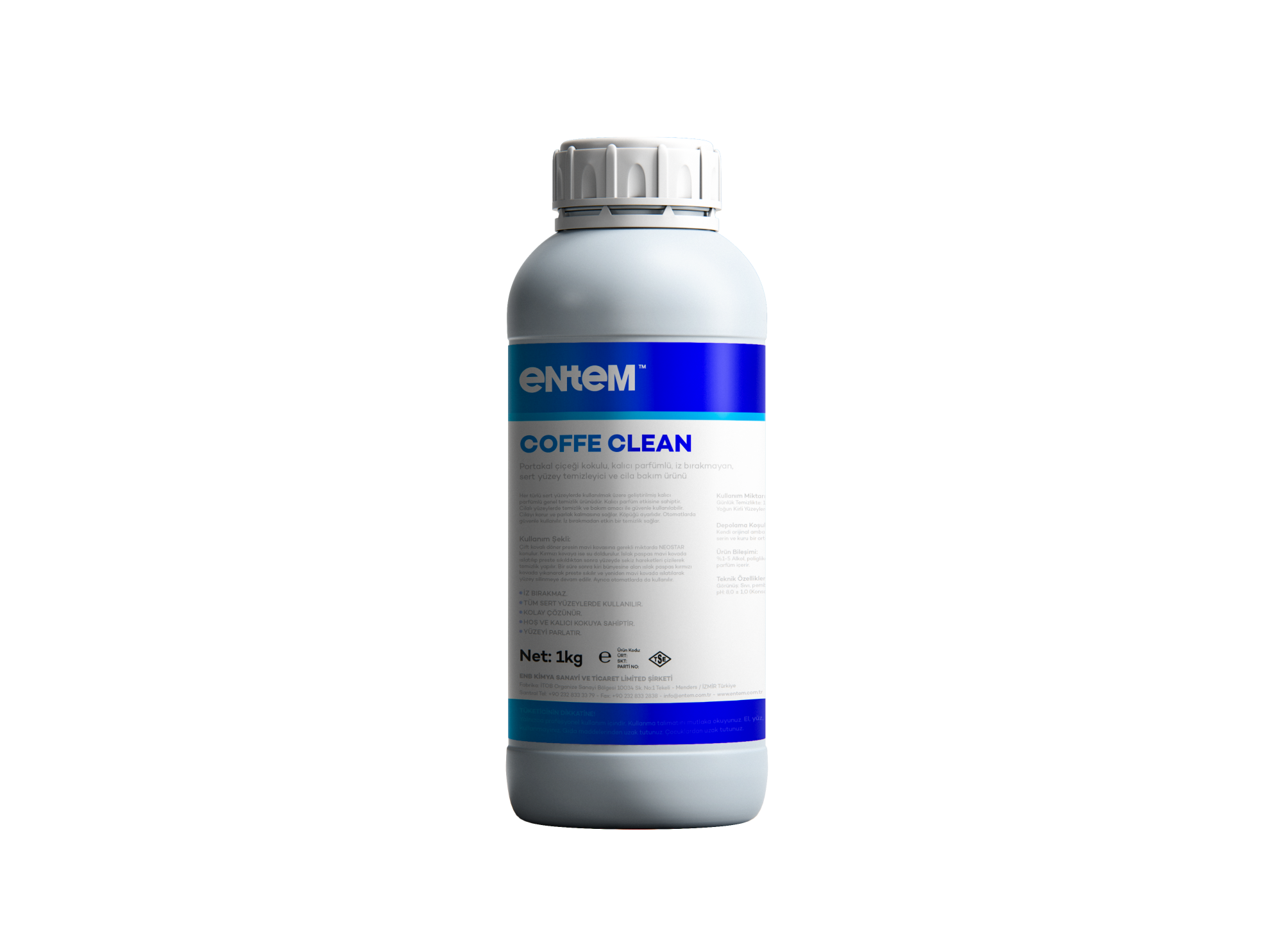 Entem Coffee Clean Kahve Makinesi Temizlik Maddesi 1 Lt. resmi