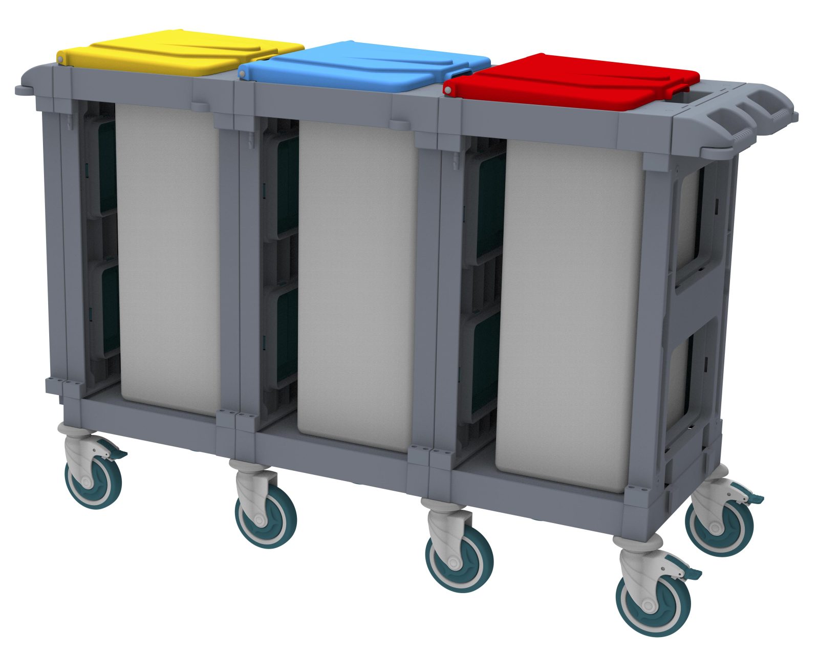 AC2812 Alfacart Atık Toplama Arabası 167x57x110 resmi