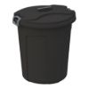 KİLİTLENEBİLİR KAPAKLI YUVARLAK ÇÖP KOVASI 50 LT 50 resmi