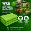 Microfiber Parlak Temizlik Bezi 40x40  55 Gr Yeşil resmi